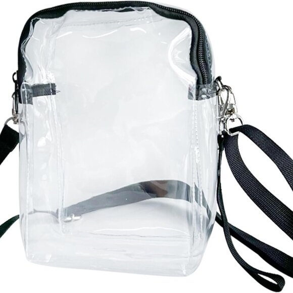 Versatile Clear Messenger Bag with Adjustable Strap - Ultimate Event Companion - Picture 1 of 7